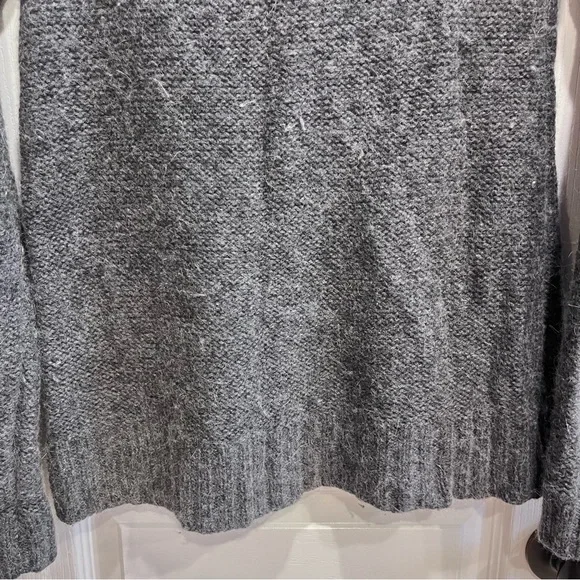 FREE PEOPLE Gray Orange Fair Isle Nordic Wool Blend
Sweater Size Large - Picture 12 of 13